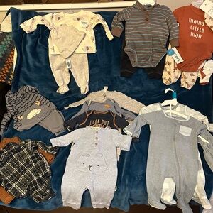 0-3 Months Assorted Baby Onesies and Outfits